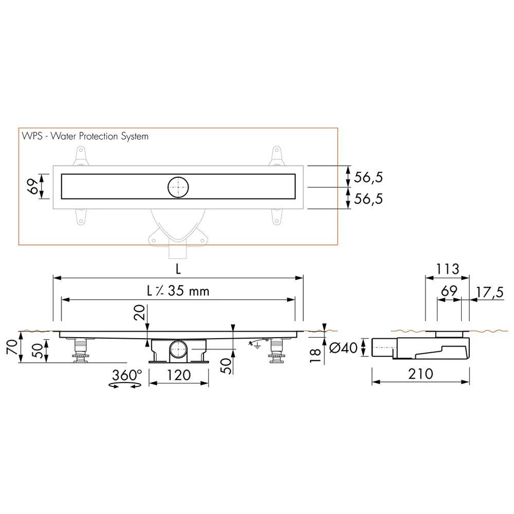 ESS Easy Drain Modulo M2-35 Rohbauset 500 5 ESS Easy Drain Modulo M2-35 Rohbauset 500 – Bild 3