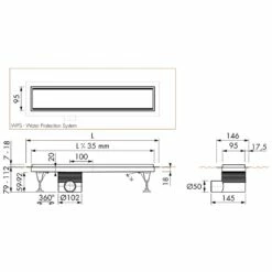 ESS Easy Drain Multi TAF 1200 Zero/Fliese Duschrinne Komplettset -Badezimmer Verkaufs-Shop hersteller ess duschrinnen easy drain multi 1004771