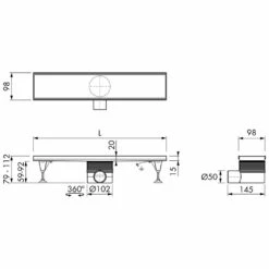 ESS Easy Drain Multi Abdeckungen Zero 1100 -Badezimmer Verkaufs-Shop hersteller ess duschrinnen easy drain multi 1005324