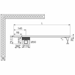 ESS Easy Drain Specials Square Multi 900 Duschrinne Komplettset -Badezimmer Verkaufs-Shop hersteller ess duschrinnen easy drain specials 1005322