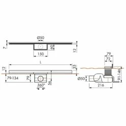 ESS Easy Drain Waterstop Wall 900 Duschrinne Komplettset -Badezimmer Verkaufs-Shop hersteller ess duschrinnen easy drain waterstop 1004499