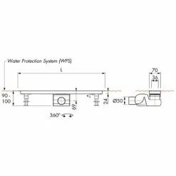 ESS Easy Drain Xs-Z1 1400 Duschrinne Komplettset -Badezimmer Verkaufs-Shop hersteller ess duschrinnen easy drain xs 967055