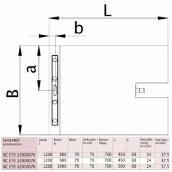 Kermi LINE Komplettboard E70 120 X 100 Cm, Rinnenlänge 70 Cm -Badezimmer Verkaufs-Shop hersteller kermi duschkabinen und duschplaetze line 2667259