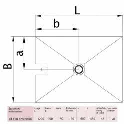 Kermi POINT Komplettboard E90 120 X 90 Cm, Einbauhöhe Min. 9 Cm -Badezimmer Verkaufs-Shop hersteller kermi duschkabinen und duschplaetze point 2667238