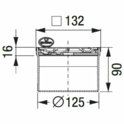 Kessel System 125 Aufsatzstück Mit Designrost 12 X 12 Cm