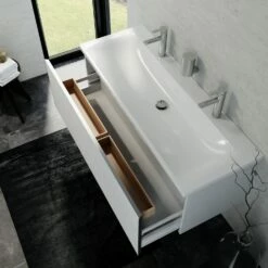 Keuco Royal Reflex Doppelwaschtisch Mit Waschtischunterschrank Und LED-Lichtspiegel, 130 Cm -Badezimmer Verkaufs-Shop hersteller keuco badmoebel sets waschtisch waschtischunterbau 2162185