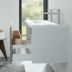 Keuco Royal Reflex Doppelwaschtisch Mit Waschtischunterschrank Und LED-Lichtspiegel, 130 Cm -Badezimmer Verkaufs-Shop hersteller keuco badmoebel sets waschtisch waschtischunterbau 2162212