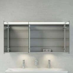 Keuco Royal Reflex Waschtisch Mit Waschtischunterschrank Und LED-Spiegelschrank, 130 Cm -Badezimmer Verkaufs-Shop hersteller keuco badmoebel sets waschtisch waschtischunterbau 2162278