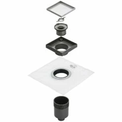 Architekt House Badablauf 15 X 15 Cm Abgang Senkrecht Abdeckung Verfliesbar