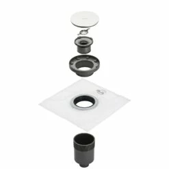 Architekt House Badablauf 15 Cm Abgang Senkrecht Abdeckung Rund Edelstahl