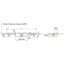 Drainset Komplett, Superflache Duschrinne Compact 50 Cm Mit Abdeckung Zero -Badezimmer Verkaufs-Shop hersteller megabad sortiment duschrinnen drainset komplett 701772