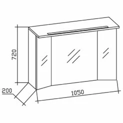 Pelipal Trentino Möbelkombination Mit Glaswaschtisch 107 Cm, SPS 3D -Badezimmer Verkaufs-Shop hersteller pelipal trentino komplettanlagen glaswaschtisch 2 1977904