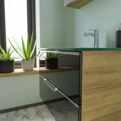 Pelipal Trentino Möbelkombination Mit Glaswaschtisch 77 Cm, SPS 3D -Badezimmer Verkaufs-Shop hersteller pelipal trentino komplettanlagen glaswaschtisch 2 6954258