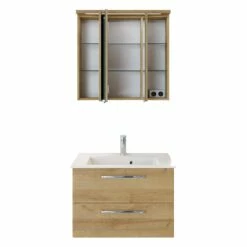 Pelipal Trentino Möbelkombination Mit Mineralmarmorwaschtisch 77 Cm, SPS 3D