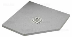 Poresta BF Bodenebenes-Duschelement Fünfeckig 100 X 100 X 4,5 Cm