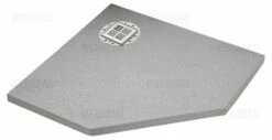 Poresta BF Bodenebenes-Duschelement Fünfeckig 90 X 90 X 4,5 Cm