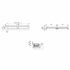 TECE TECEdrainline Duschrinne Gerade Mit Wandaufkantung 120 Cm