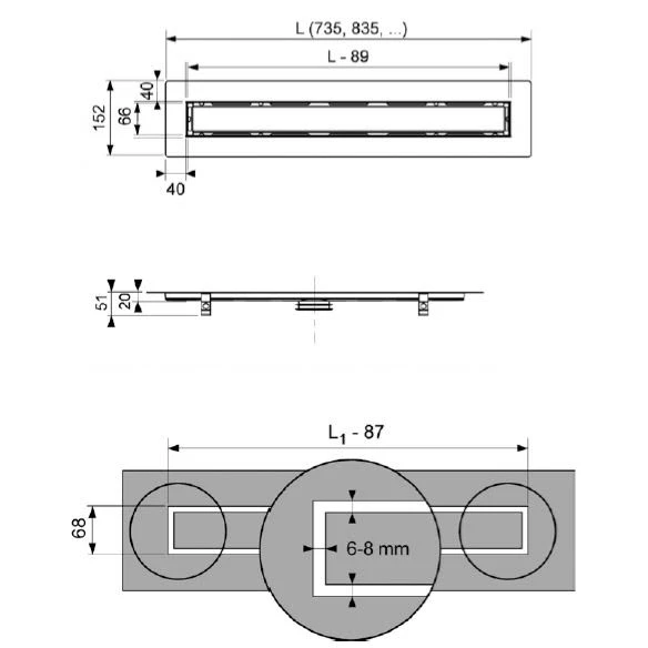 TECE TECEdrainline Duschrinne Gerade Für Naturstein 90 Cm 4 TECE TECEdrainline Duschrinne Gerade Für Naturstein 90 Cm – Bild 2