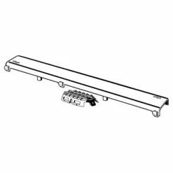 Viega Advantix Rost Visign ER11 Für Rinne 75 Cm, Kontur Rund