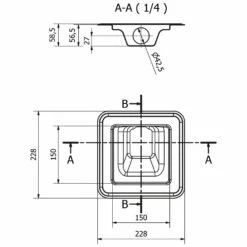 I-Drain Square Punktablauf Basic 15 X 15 Cm -Badezimmer Verkaufs-Shop i drain punktablauf square basic 15 8506637