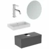 Ideal Standard Conca Waschtischpaket 100 X 49,5 Cm, Mit Hahnloch, Mit Spiegel, 1 Auszug -Badezimmer Verkaufs-Shop ideal standard badmoebel conca waschtischpakete 80 7117623