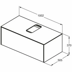 Ideal Standard Conca Waschtischpaket 100 X 49,5 Cm, Mit Hahnloch, Mit Spiegel, 1 Auszug -Badezimmer Verkaufs-Shop ideal standard badmoebel conca waschtischpakete 80 7117818