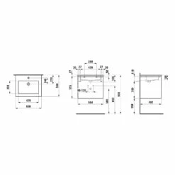 LAUFEN Kartell • LAUFEN SET LANI Waschtisch Inkl. Waschtischunterbau 60 Cm