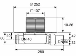 TECE TECEdrainpoint S 112 Ablaufset Superflach Mit Seal Systen Universalfansch Und Edelstahlrostrahmen