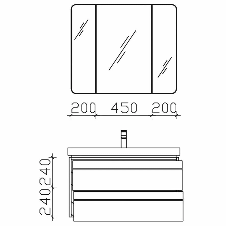 Pelipal Balto Waschtischkombination Mit Mineralmarmorwaschtisch 92 Cm, Griff Z1 Und Spiegelschrank 6 Pelipal Balto Waschtischkombination Mit Mineralmarmorwaschtisch 92 Cm, Griff Z1 Und Spiegelschrank – Bild 4