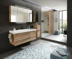 Pelipal Balto Waschtischkombination Mit Mineralmarmorwaschtisch 123 Cm, Griff V2 Und Spiegelschrank -Badezimmer Verkaufs-Shop pelipal balto komplettanlagen waschtischkombination mit mineralmarmorwaschtisch 6489449