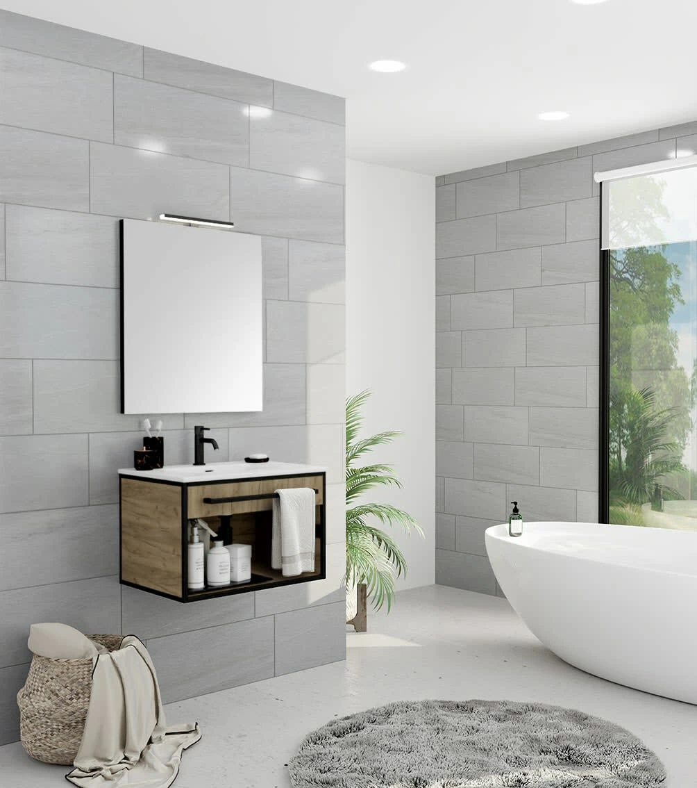 Pianura Giulia Badmöbel Set 61 Cm Mit LED-Lichtspiegel 5 Pianura Giulia Badmöbel Set 61 Cm Mit LED-Lichtspiegel – Bild 3