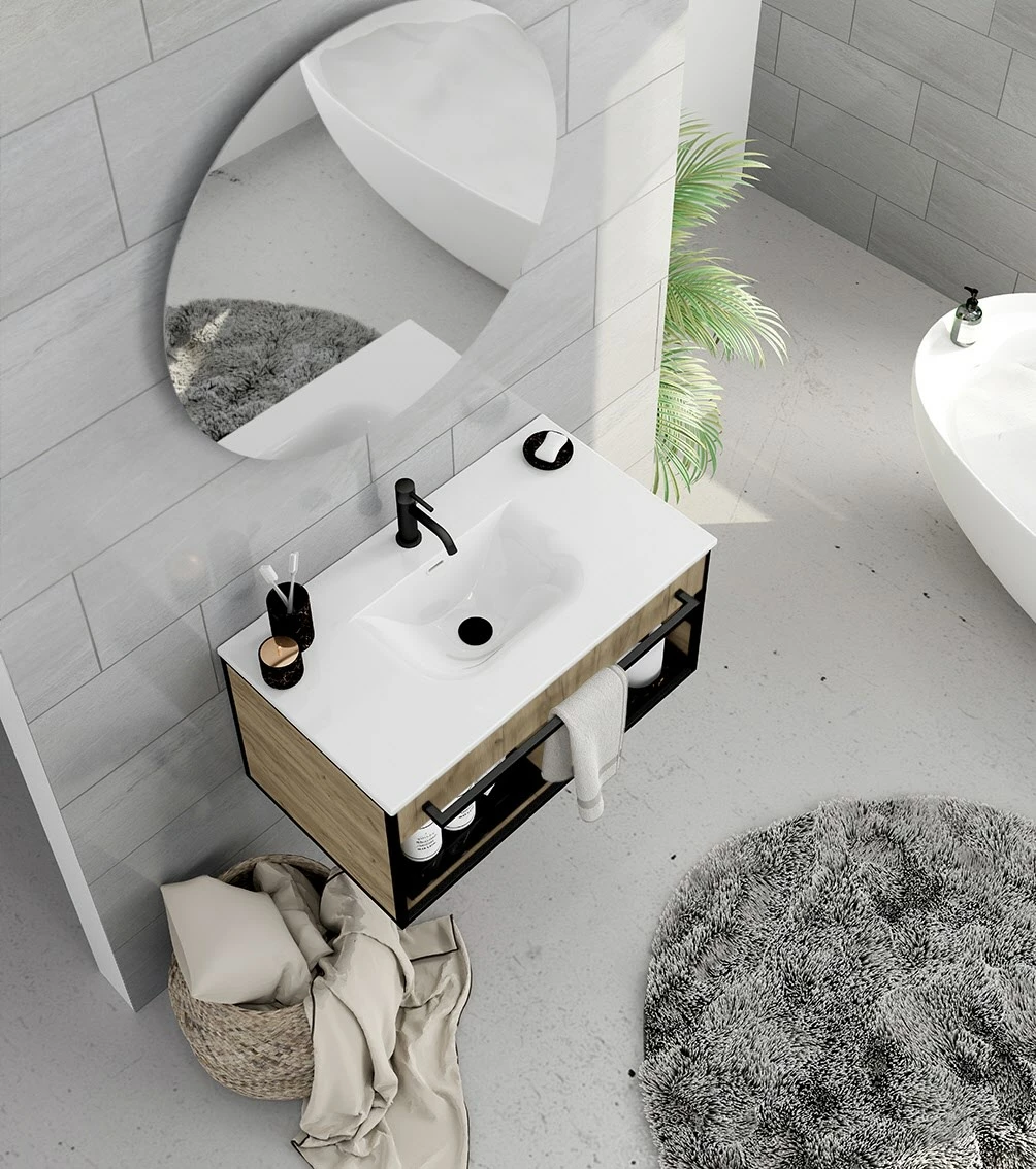 Pianura Giulia Badmöbel Set 81 Cm Mit Spiegel 4 Pianura Giulia Badmöbel Set 81 Cm Mit Spiegel – Bild 2