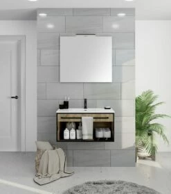 Pianura Giulia Badmöbel Set 81 Cm Mit LED-Lichtspiegel -Badezimmer Verkaufs-Shop pianura giulia badmoebel sets 81 cm 10250042