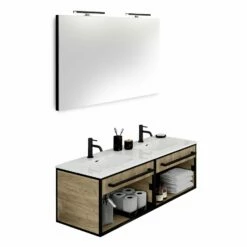 Pianura Giulia Badmöbel Set 121 Cm Mit LED-Lichtspiegel