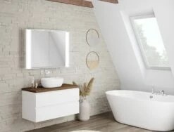 Pianura Stella Badmöbel Set 100,5 Cm Mit LED-Spiegelschrank -Badezimmer Verkaufs-Shop pianura stella badmoebel sets 100 5 10232504