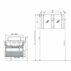 Pianura Stella Badmöbel Set 100,5 Cm Mit LED-Spiegelschrank -Badezimmer Verkaufs-Shop pianura stella badmoebel sets 100 5 10358123