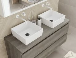 Pianura Stella Badmöbel Set 140,5 Cm Mit LED-Lichtspiegelschrank