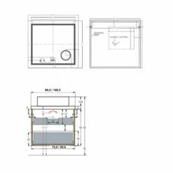 Pianura Stella Badmöbel Set 80,5 Cm Mit LED-Lichtspiegel -Badezimmer Verkaufs-Shop pianura stella badmoebel sets 80 5 10357982