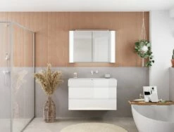 Pianura Stella Badmöbel Set 81 Cm Mit LED-Spiegelschrank, Ohne Hahnloch 14 Pianura Stella Badmöbel Set 81 Cm Mit LED-Spiegelschrank, Ohne Hahnloch -Badezimmer Verkaufs-Shop pianura stella badmoebel sets 80 cm 10233380