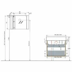 Pianura Stella Badmöbel Set 81 Cm Mit LED-Spiegelschrank, Ohne Hahnloch 12 Pianura Stella Badmöbel Set 81 Cm Mit LED-Spiegelschrank, Ohne Hahnloch -Badezimmer Verkaufs-Shop pianura stella badmoebel sets 80 cm 10357964