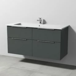 Sanipa 3way Möbelset-1 Inkl. Lichtspiegel "LUCY", 120 Cm, Mit Aufsatzgriffen