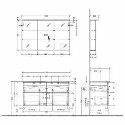 Sanipa 3way Möbelset-1 Inkl. Spiegelschrank "MALTE", 120 Cm -Badezimmer Verkaufs-Shop sanipa 3way badmoebel sets moebelset 1 6358498