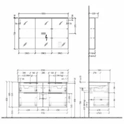 Sanipa 3way Möbelset-1 Inkl. Spiegelschrank "MALTE", 120 Cm, Mit Aufsatzgriffen -Badezimmer Verkaufs-Shop sanipa 3way badmoebel sets moebelset 1 6358546