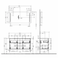 Sanipa 3way Möbelset-1 Inkl. Lichtspiegel "LUCY", 120 Cm, Doppelwaschtisch -Badezimmer Verkaufs-Shop sanipa 3way badmoebel sets moebelset 1 6367270