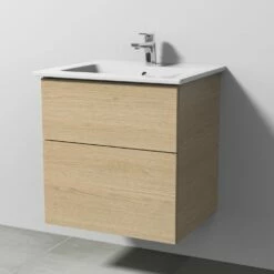 Sanipa 3way Möbelset-2 Inkl. Lichtspiegel "LUCY", 60 Cm, Mit Push To Open