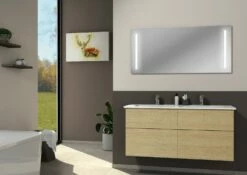 Sanipa 3way Möbelset-2 Inkl. Lichtspiegel "LUCY", 130 Cm, Mit Push To Open -Badezimmer Verkaufs-Shop sanipa 3way badmoebel sets moebelset 2 6445042