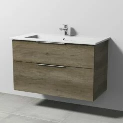 Sanipa 3way Möbelset Inkl. Spiegelschrank "MALTE", 100 Cm, Mit Aufsatzgriffen