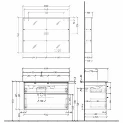 Sanipa 3way Möbelset Inkl. Spiegelschrank "ARND", 100 Cm, Becken Links -Badezimmer Verkaufs-Shop sanipa 3way badmoebel sets moebelset inkl 6358183