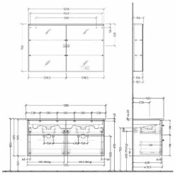 Sanipa 3way Möbelset Inkl. Spiegelschrank "ARND", 130 Cm -Badezimmer Verkaufs-Shop sanipa 3way badmoebel sets moebelset inkl 6358210