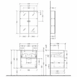 Sanipa 3way Möbelset Inkl. Spiegelschrank "ARND", 60 Cm, Mit Push To Open -Badezimmer Verkaufs-Shop sanipa 3way badmoebel sets moebelset inkl 6358225